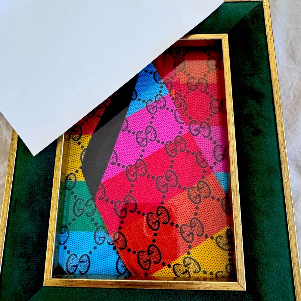 Gucci scarf 100silk art